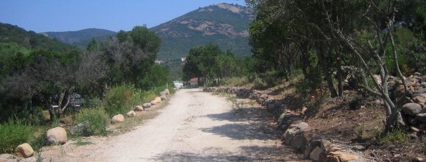 ein Weg an der korsischen Küste