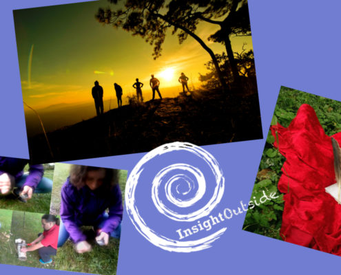 Drei Angebotsbilder und Insight Outside-Logo