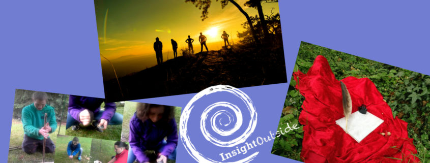 Drei Angebotsbilder und Insight Outside-Logo