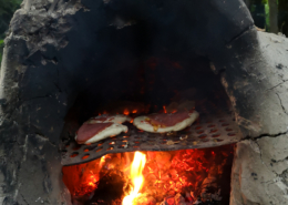 Pizza im Ofen